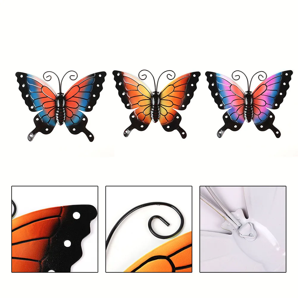 

Настенная подвесная 3D-бабочка с железной бабочкой для гостиной, дивана, Настенный декор