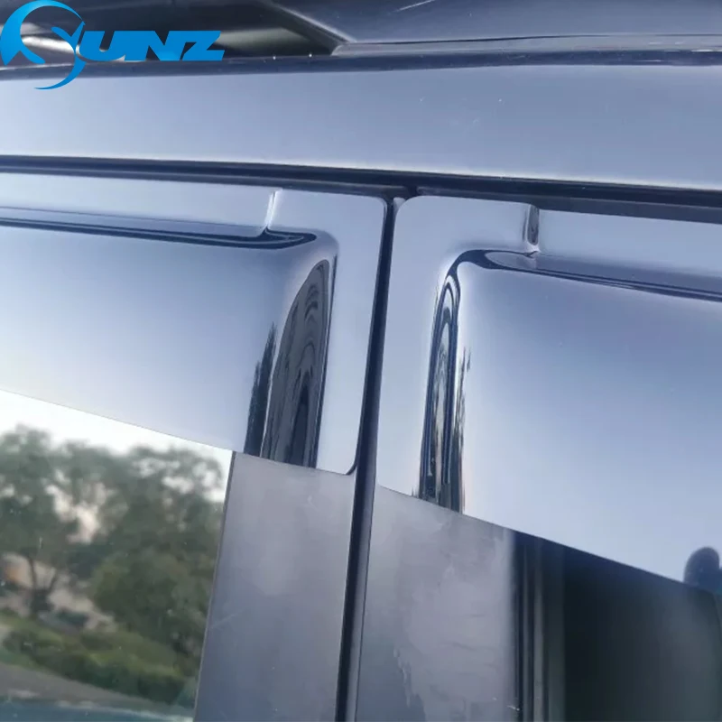 Фото Дефлектор боковых окон для Toyota Land Cruiser Prado 120 Fj120 2003-2020, погодозащитный козырек для двери, аксессуары для защиты от ветра, дождя и солнца №4