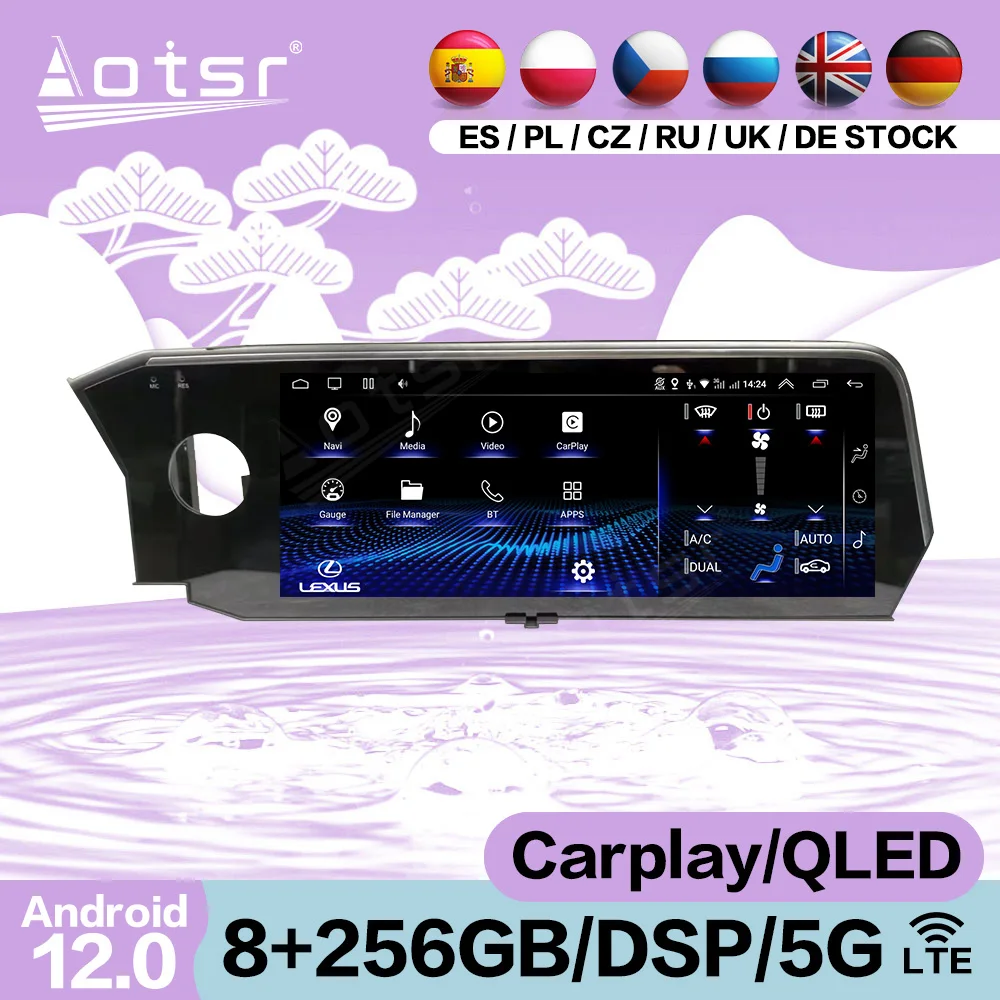

Multimedia Android 12 Video Player For Lexus ES ES200 ES250 ES350 ES300h 2018 2019 2020 2021 GPS Navigation Receiver Head Unit