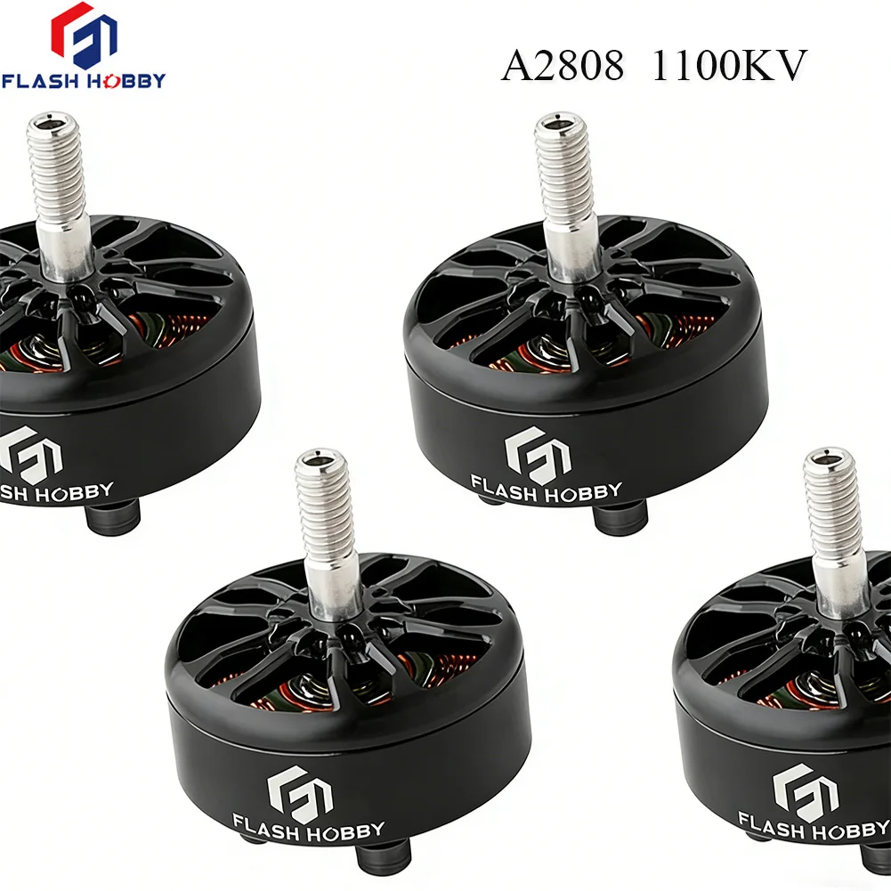 4pcs FLASHHOBBY A2808 1100KV Brushless Motor for FPV Freestyle 7inch Long Range LR7 Drone Model