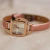 Relógio De Pulso Feminino Slim Faux Leather Strap Watch Quadrado Análogo  Quartzo Moda 5