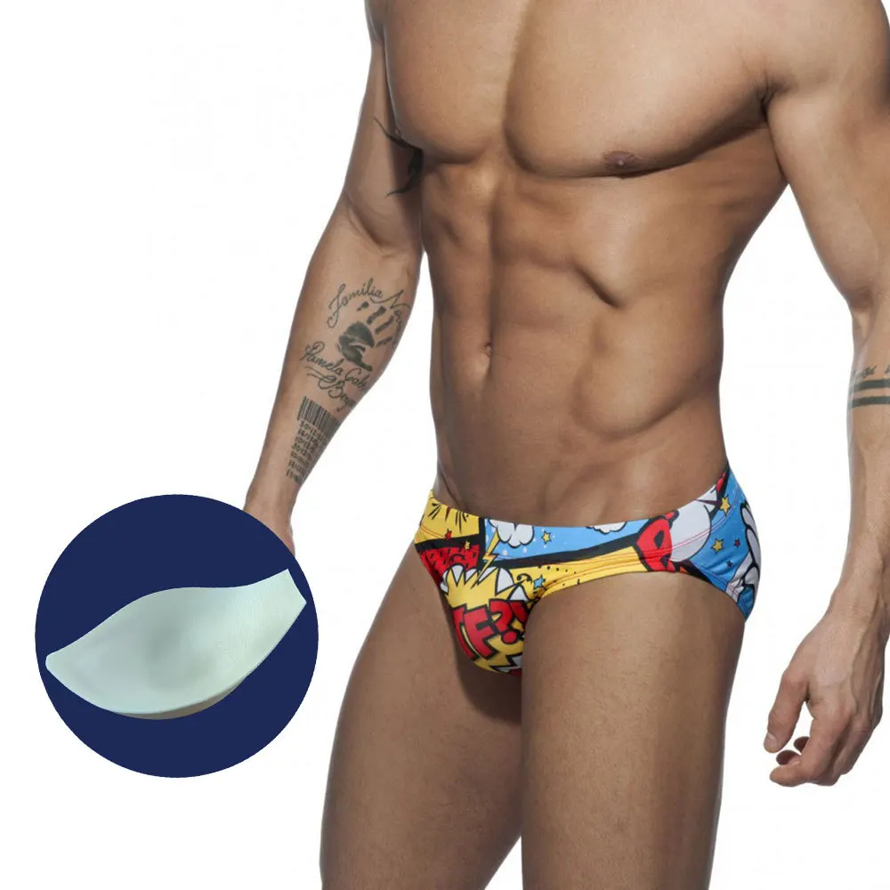

Sexy Print Summer Swimsuit Man Swimming Beach Shorts Casual Swim Man Shorts Sexy Swimming Trunks Pants Male With Pad Swimwear