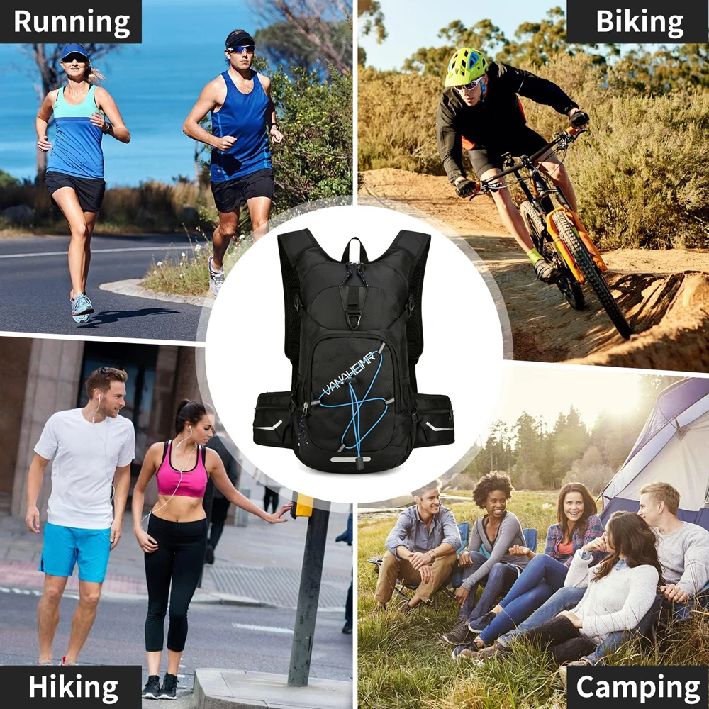 1PCS Hydration 18L Hiking Water Backpack Lightweight Insulation Day Rucksack for Hiking Cycling Running Festival Camping 5