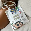 Crayon Shin-Chan Canvas Women Tote Bags Harajuku Kawaii Anime Cartoon Student Shoulder Handbag Large Capacity Shopping Bags Gift 2
