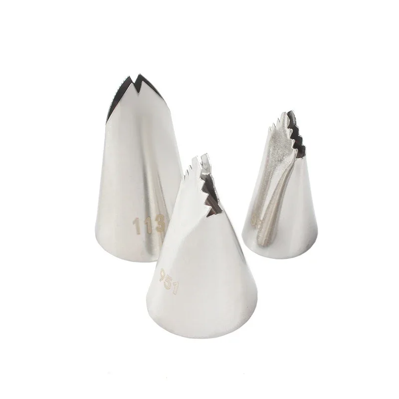 #95#951#113 Rose Leaves Nozzles Icing Piping Nozzles cake decorating tip set cake icing nozzles cake decorating nozzle set For Decorating Cakes Cupcake Pastry Tips Cake Decorating Tools Cream Nozzle