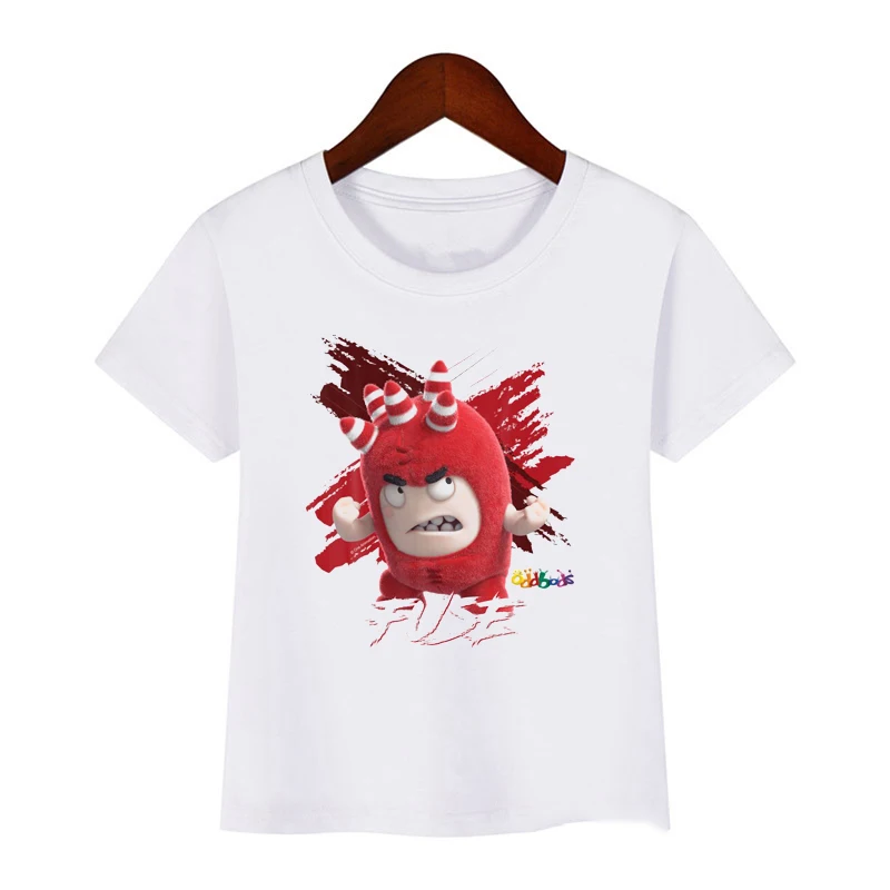 New Hot Sale Children T-shirt Funny Cartoon Oddbods Graphic Print Boyst-shirt  Summer Casual Kids Tops Cute Girls  t shirts tops children's t shirt with animals	 Tops & Tees