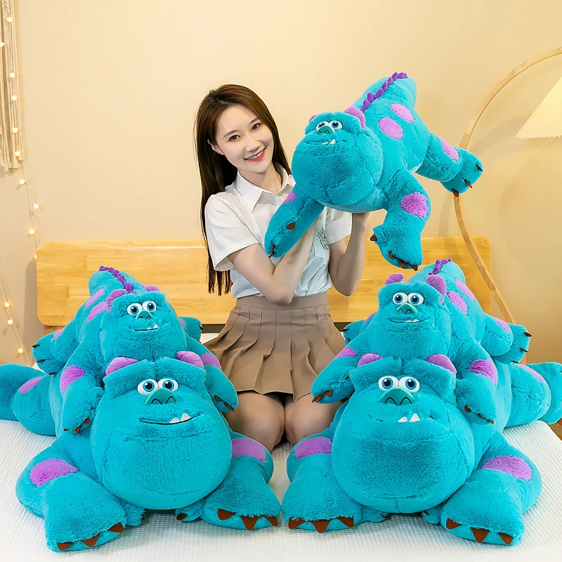 Ścieg Disney Monster University niebieskie włosy Sullivan poduszka wypchana zabawka lalka prezent bożonarodzeniowy dla dziewczyny Peluches De Películas