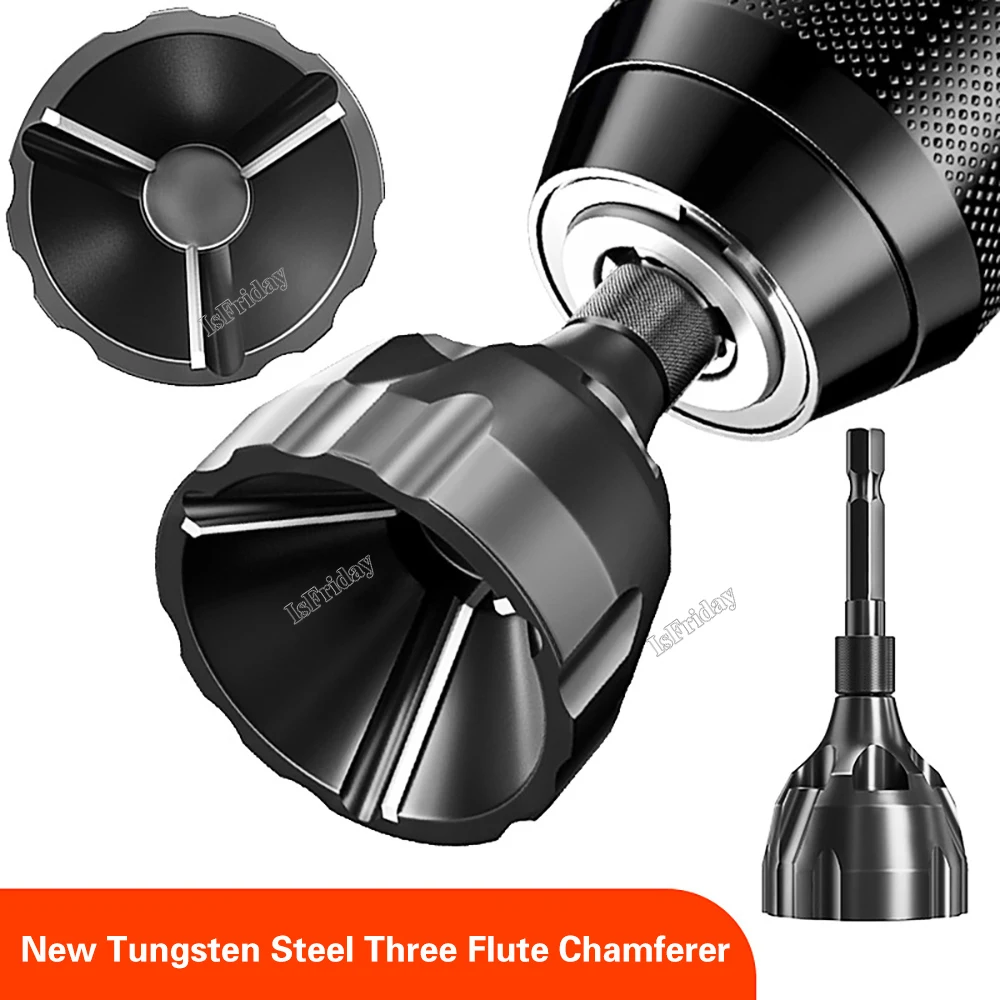 1PCS Drill Bit Deburring External Chamfer Tool Tungsten Steel Remove Burr for Repair Bolt Thread Drilling Tools Dropshipping