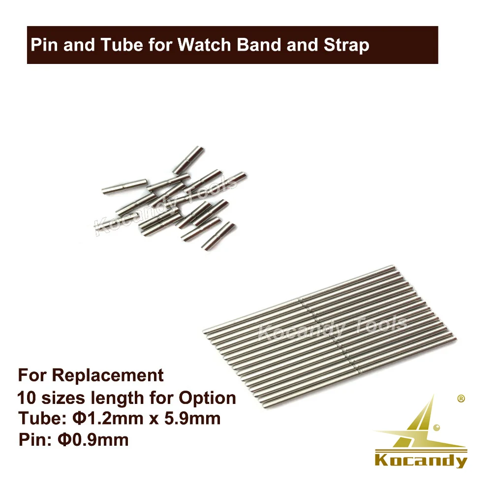 

Stainless Steel Pin and Tube for Watch Strap and Band For Watch Repair with Tube 1.2mm x 5.9mm and Pin 10 - 28mm