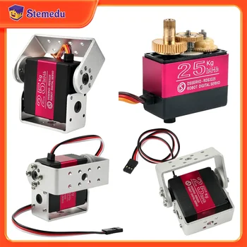 25KG Robot Servo Digitale Coppia elevata Metal Gear Staffa di montaggio a U impermeabile 180/270 gradi per servomotore RDS3225 con braccio robotico