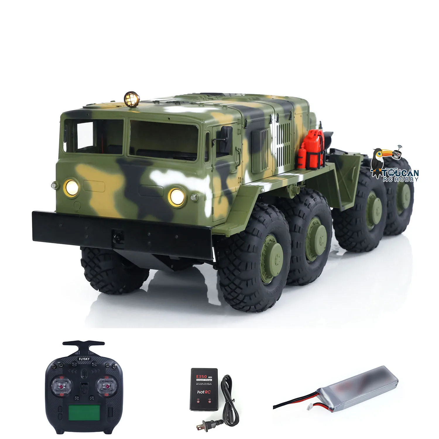 Toys 1/12 RTR CROSS BC8A 8*8 RC Off Road Car Military Truck Model Vehicle ST8 TOUCAN DIY Painted Finished Sound Light Boys Model 6