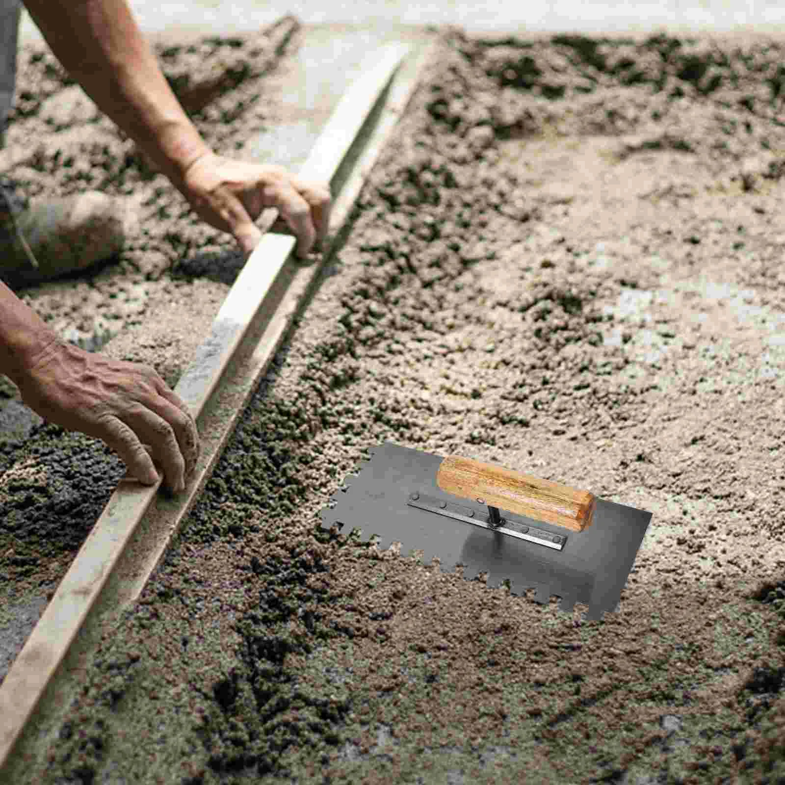 Stainless Steel Mud Knife Plaster Trowel Concrete Tools Masonry Tools Drywall Tool Tile Trowel With Wooden Handle Construction
