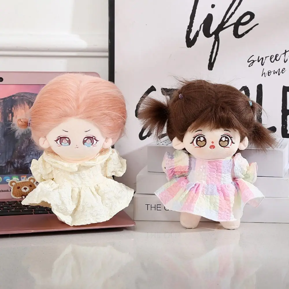 

Cute Doll Lovely Dress New 3 Colors Plush Dolls Clothes Princess Dress 20cm Cotton Doll/EXO Idol Dolls