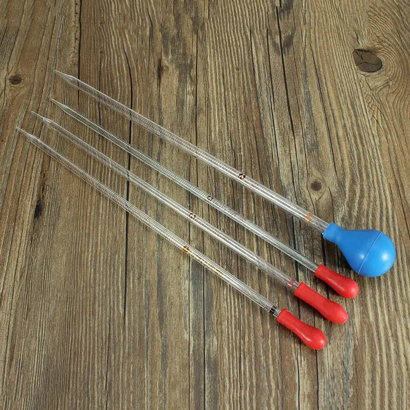 Pipette Compte-gouttes En Verre Graduée 10 Ml Avec Tête En Caoutchouc - Labo