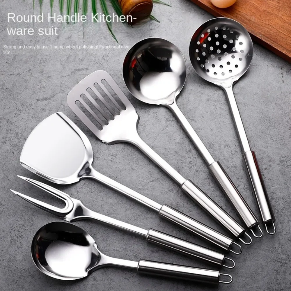 Stainless Steel Wok Spatula Long Handle Kitchen Cooking Tool