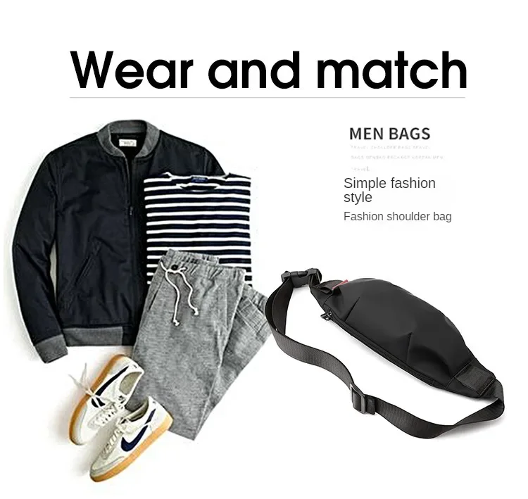 Riñonera para hombre, bolso cruzado de viaje para estudiantes universitarios jóvenes, bolso con cinturón para hombre, bo