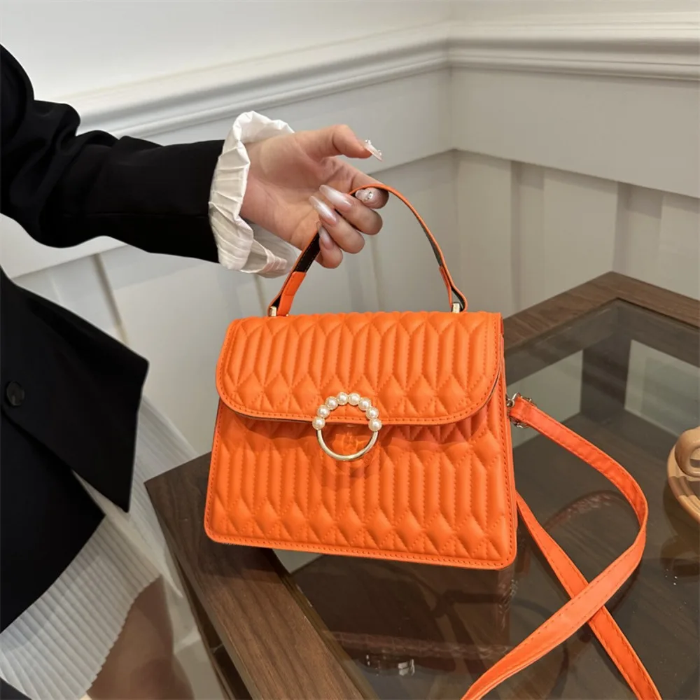 

Однотонная сумка через плечо, новая Корейская нежная сумка-мессенджер, модная вместительная косметичка для женщин