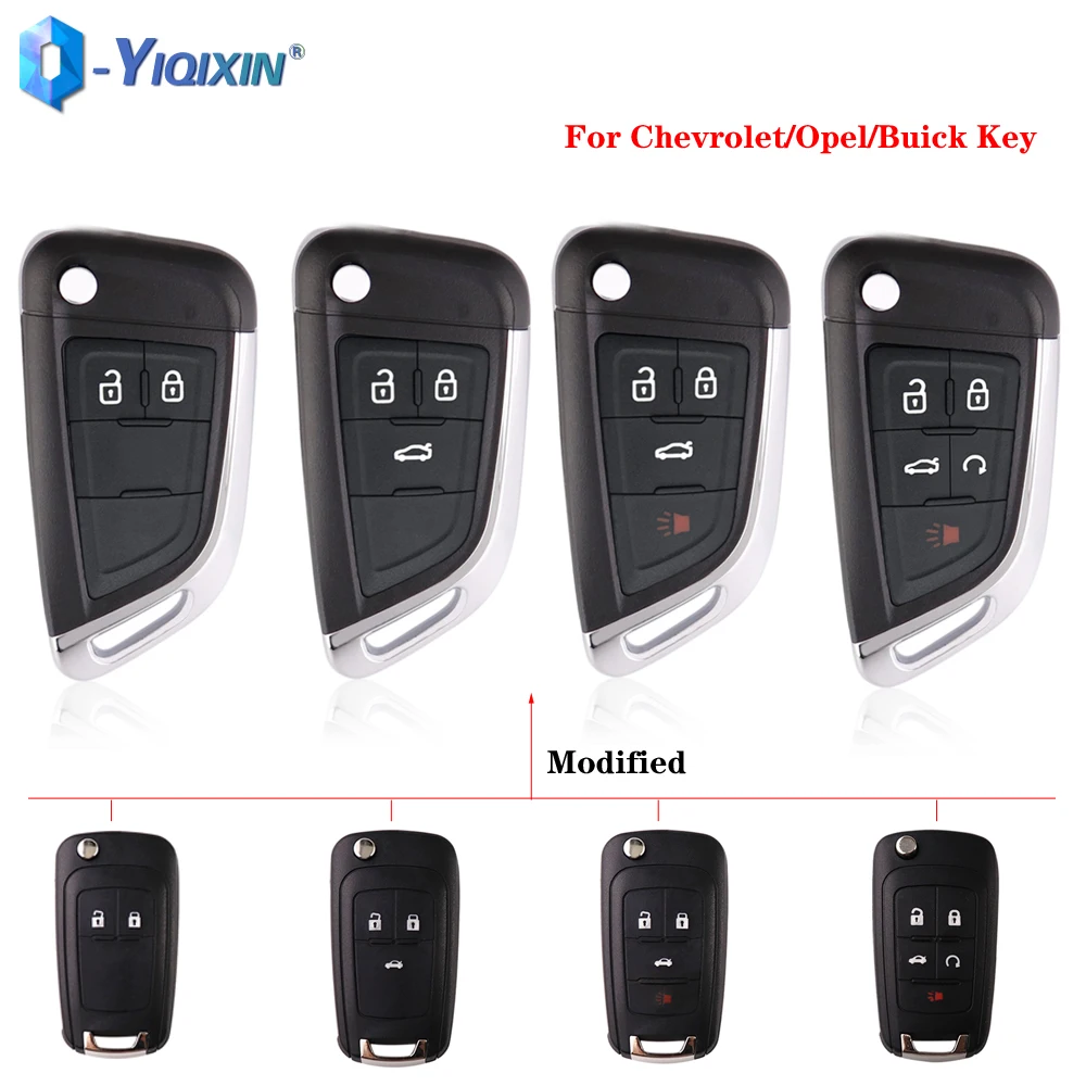 YIQIXIN Modified Car Key Remote Shell For Opel Vauxhall Insignia Astra Mokka For Chevrolet Aveo Lova Camaro Cruze Case For Buick