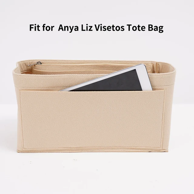 Für MCM Anya Liz Visetos Tote Filz Einsatz Taschen Organizer Kosmetik Tasche  Handtasche former Shopper Tasche Make-Up Reise Innere Geldbörse