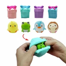 

Fidget Toys Flip Gift Box Cute Pet Pinch Animal Silicone Toy Expression Emotional Antistress Decompression To Adult Kids Toy