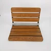 Wall Mounted Folding Chair Bathroom Shower Seat Waterproof Wooden Footstool Hidden Folding Chair For Bathing Space Saving 1