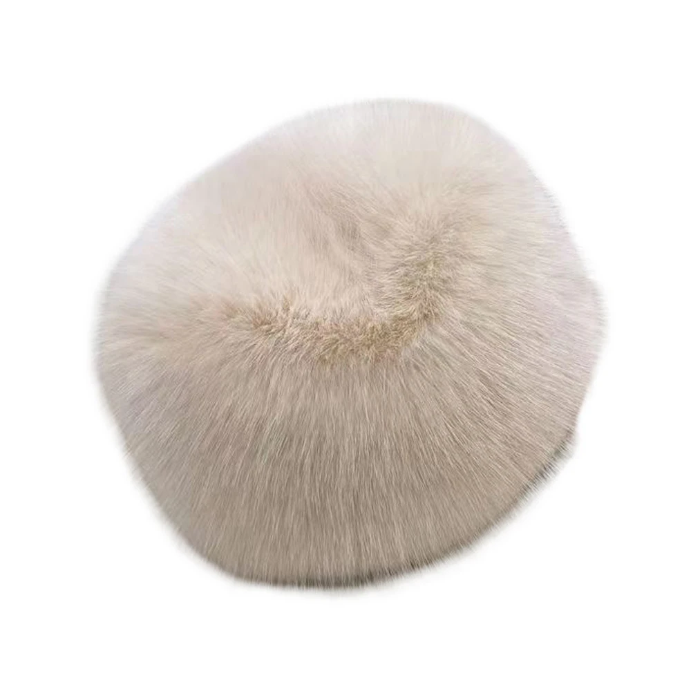Earflap Hat Fur Hat Faux Fur Hat Winter Hat Balaclava Hat 1pc Hat Women's Winter Artificial Fur Russian Ushanka Hat Thick Warm Balaclava Caps Earflap Faux Fox Beanies Ladies Outdoor