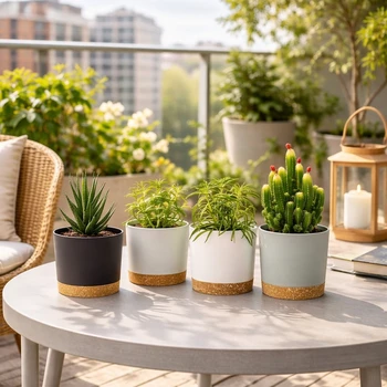 Round Detachable Flower Pot 4