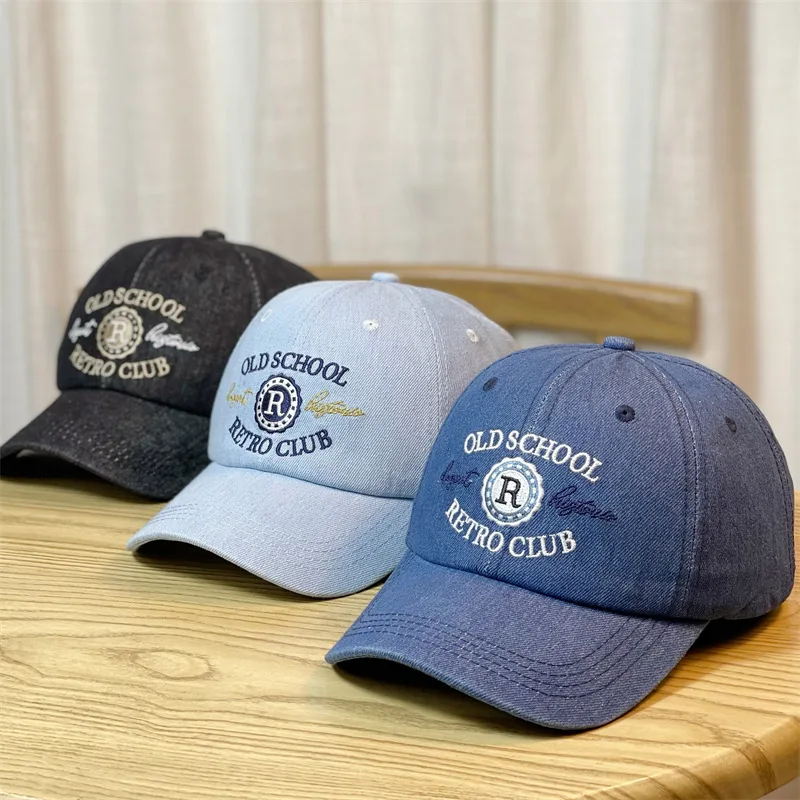 

2023 Men Denim Baseball Cap Hat Blank Dad Caps Men Cool Cap Casual Denim Jeans Wear Blank Cap Men Cool Hat Caps for Men Dad
