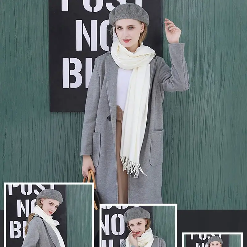 따뜻하고 세련된 캐시미어 스카프