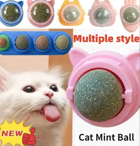 

Natural Ball Removal Cats Catnip Cat Toy Cat Grass Treats To Improve Digestion Wall Sticker Scratch Itchy Treat Healthy Supplies