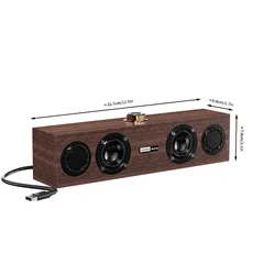 Lenovo C02 Retro - Style Dual - Mode Multimedia Speaker with Subwoofer (Khaki)