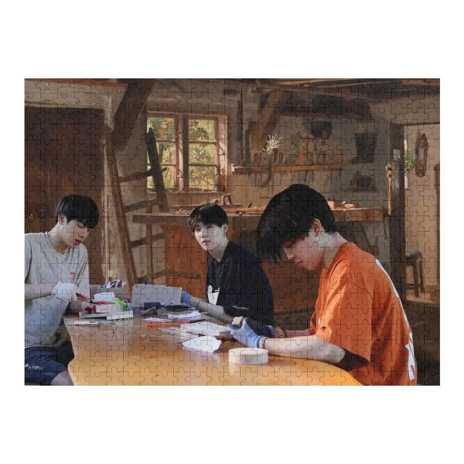 

Woodworking Hajima with YoonMinJin Jigsaw Puzzle Novel Toys For Children 2022 Custom Name Wood Puzzle