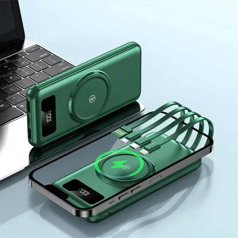 Wireless Power Bank with Large Capacity of 200000 MAh, Fast Charging Apple Android Universal Built-in Cable Mobile Power Supply 2 S77d2953088354108a1c49e0b1afad78eZ
