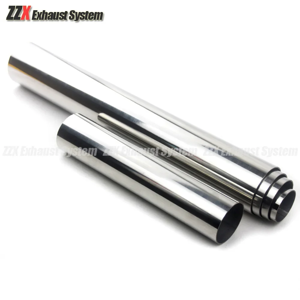 Car Accessories 304 Stainless steel tube 1.5mm thick 51mm54mm63mm65mm70mm76mm exhaust manifold muffler modified tailpipe