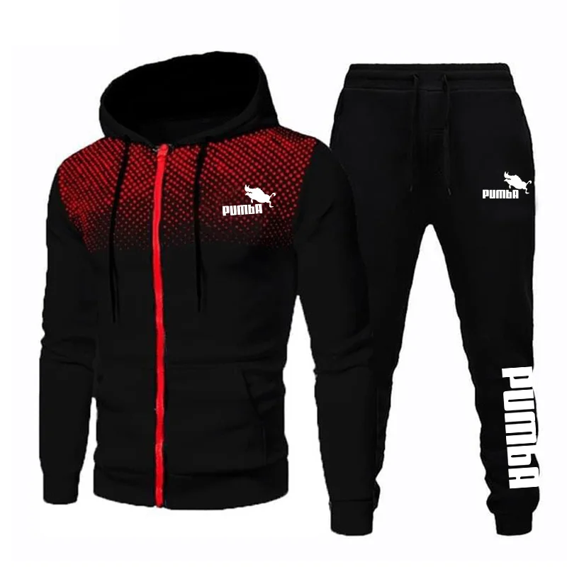 2023 New Arrival Mens Zipper Tracksuit Hoodies and Black Sweatpants High Quality Male Daily Casual Sports Jackets Jogging Suit fashion tracksuit men s zipper pullover hoodies and sweatpants jogging suit male autumn winter sportswear