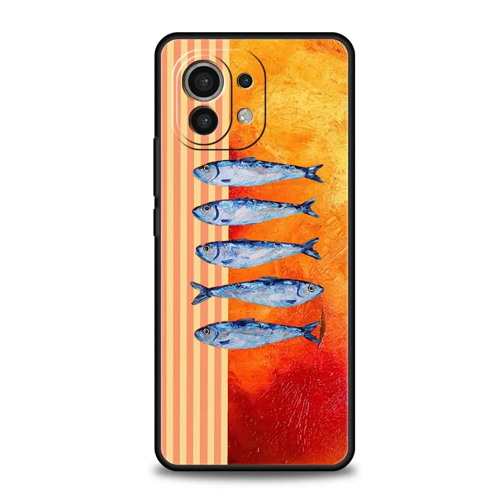 Funny Fish Sardines Laser Soft TPU Phone Case Cover
