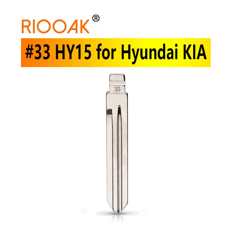 

#33 lishi HY15 Metal Blank Uncut Flip KD/VVDI Remote Key Blade for Hyundai SONATA NF Elantra Kia K2 K3 SantaFe