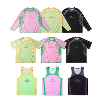 T-shirt sportiva da corsa per uomo e donna, ad asciugatura rapida, traspirante, leggera, a maniche corte, per fitness, top, t-shirt per coppia