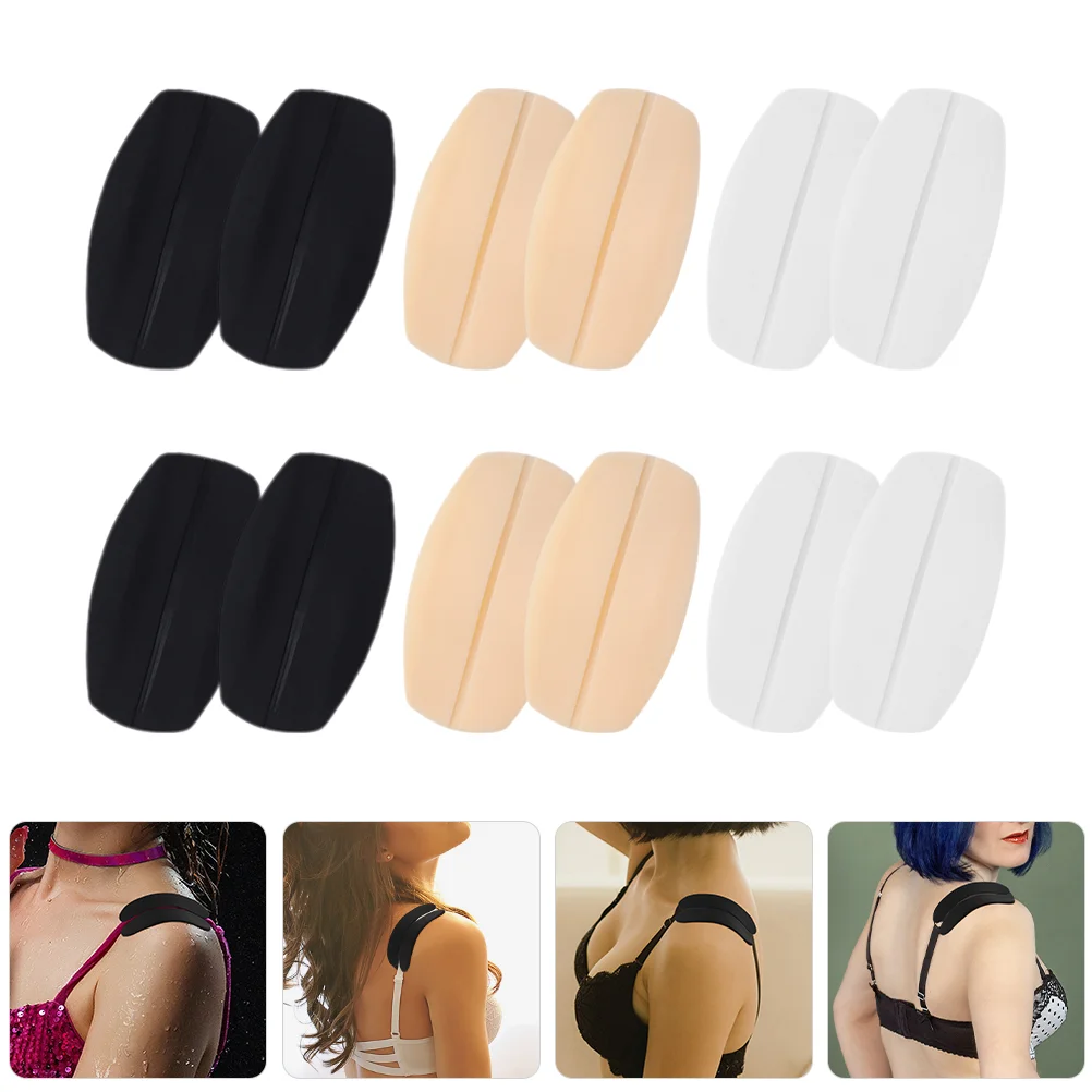

6pcs Silicone Shoulder Pads Strap Cushions Strap Holder Strap Cushion
