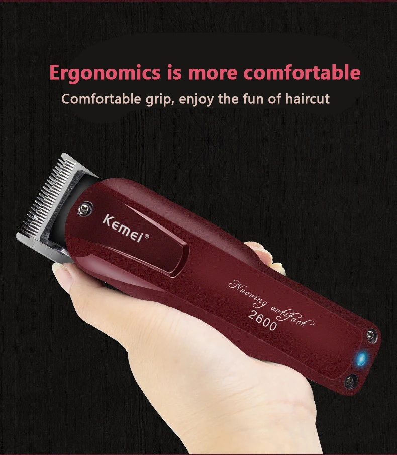 KM-2600 avec lame tondeuse à cheveux électrique professionnelle, rasoir ...