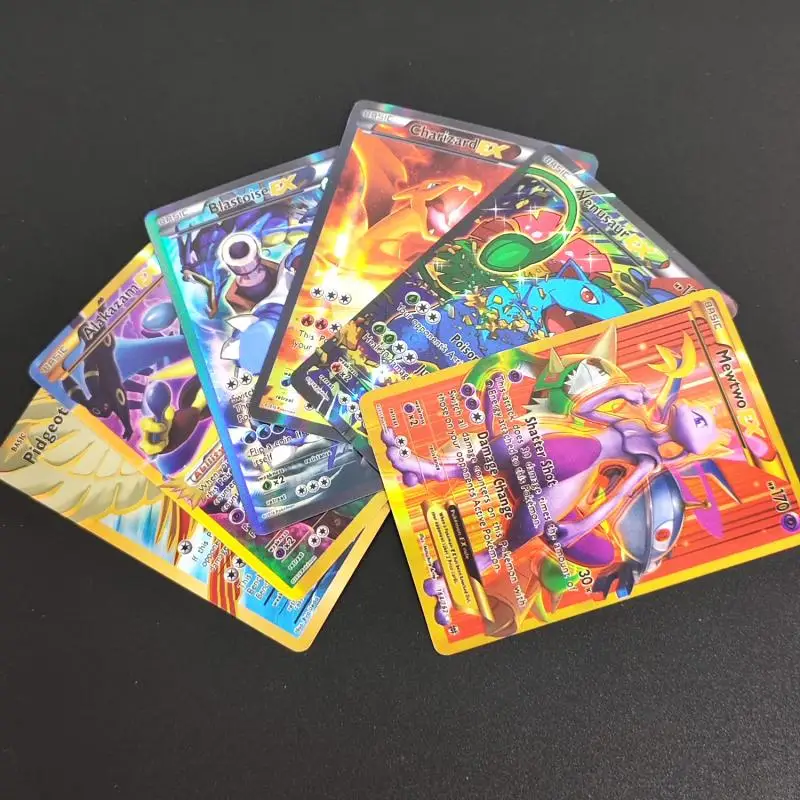 100 Stück/Box Proxy TCG-Karten Gengar Kyogre Groudon EX Sammelkarten Anime-Karten Spielzeug Geschenk – Detail 3