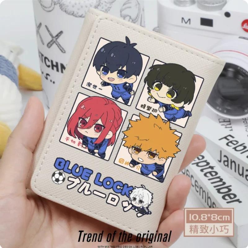 Anime BLUE LOCK Isagi Yoichi Chigiri Hyoma Fashion Wallets PU Purse Card Holder Hasp Money Bag Cosplay Gift B157