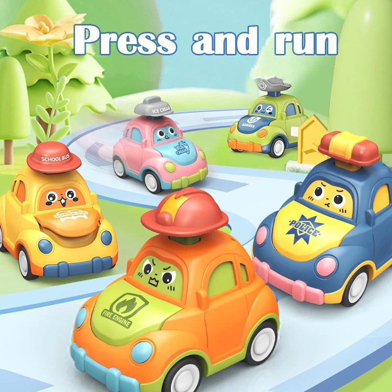 

Car Toys For Baby 1 Year Old Montessori Press Go Cars For Toddler 13 24 Month Kids Early Learning Educational Toy Birthday Gift
