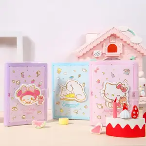 A5 A6 Kawai Melody Cinnamoroll Kuromi KT Cat Pink Журнал Блокнот план Блокнот для милых девочек школьные принадлежности