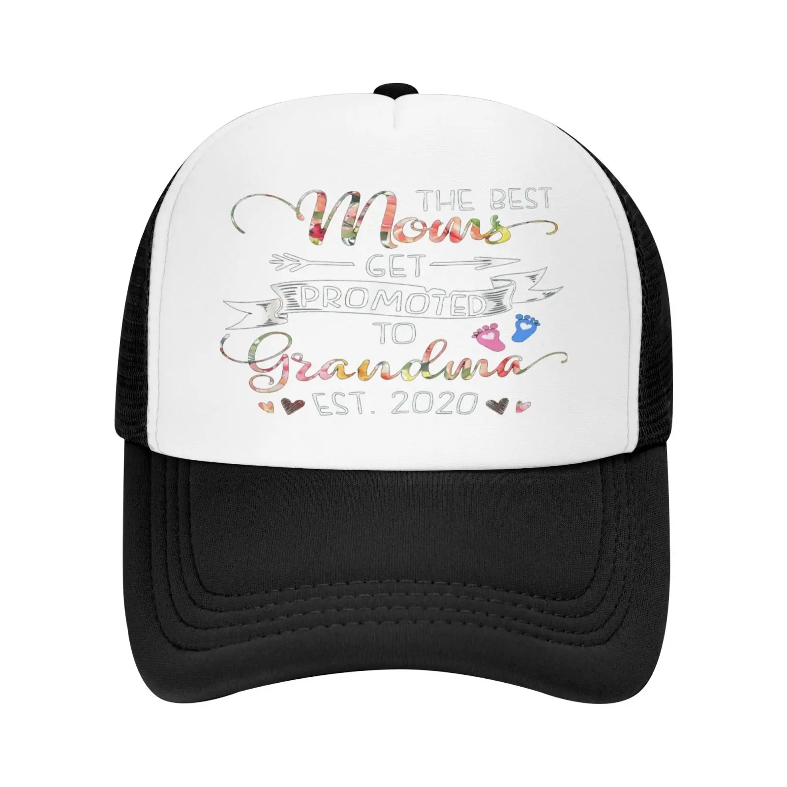 First Time Grandma Est 2020 Promoted Cap Male Men's Caps Beret Man Hats Summer Hip Hop Woman Satin For Men |
