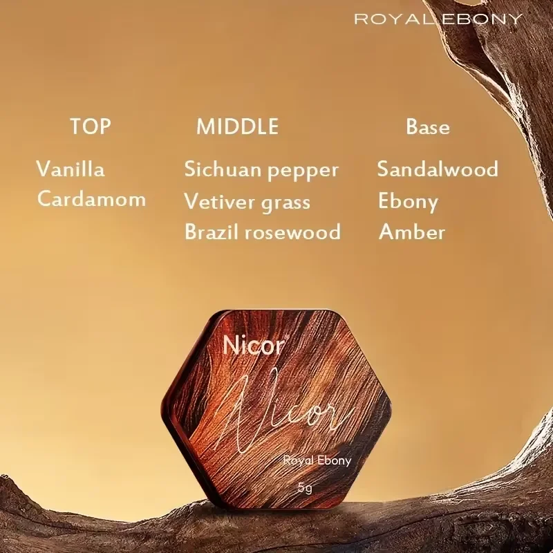 Parfum solide rafraîchissant et longue tenue pour homme - Parfum vanille longue tenue, format voyage, cadeau idéal pour votre copain_voghion.com