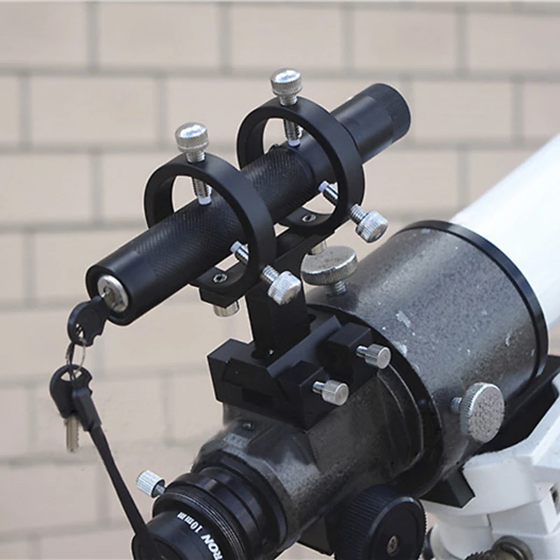 Adjustable Pointer Finderscope Bracket 6-Point Guidescope Rings Mount Astronomical Telescope