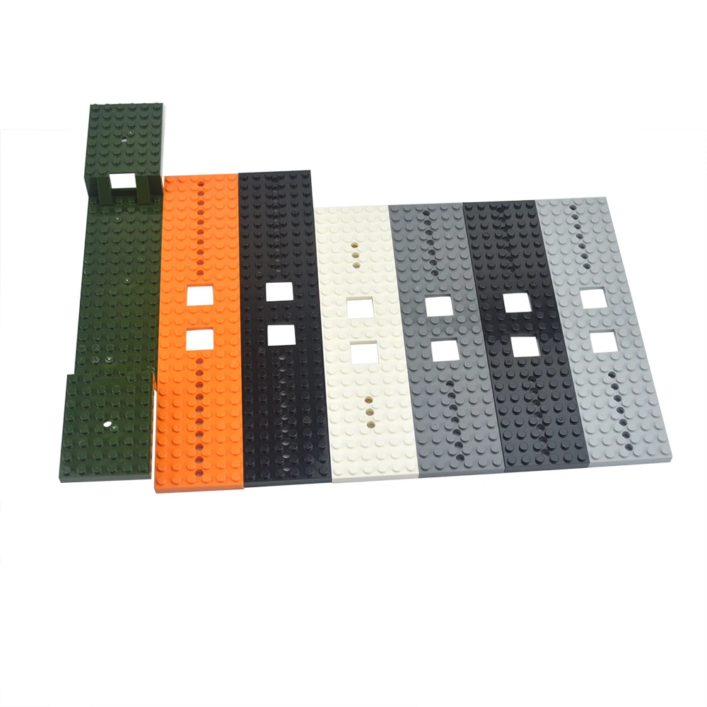 Building Blocks Parts 92339 87058 Train BasePlate 6x28 6x24 Dots Car Truck Bottom Plate Assembles Bricks Toys