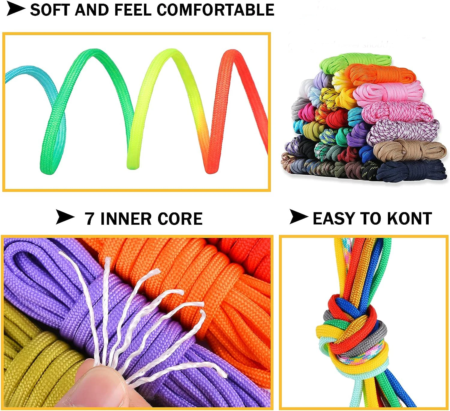 Paracord Ultifunzione Paracord Da 4 Bracciale Di Raschietto Esterno - Foto 3