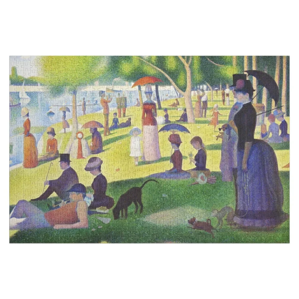 A Sunday on La Grande Jatte - Georges Seurat Jigsaw Puzzle Customized Kids Gift Customs With Photo Personalised Jigsaw Puzzle